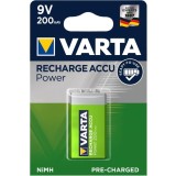 Varta 9V batterie rechargeable NiMH 200mAh pour jouets et détecteurs de fumée