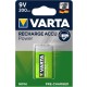 Varta 9V batterie rechargeable NiMH 200mAh pour jouets et détecteurs de fumée - Image 1