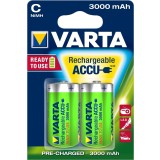 Varta piles rechargeables baby C HR14 3000mAh NiMH - blister de 2 piles