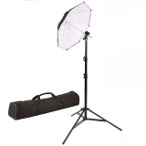 StudioKing Strobist Set avec Trépied KBW-80 - kit complet avec parapluie diffuseur et support inclinable