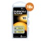 Duracell piles pour appareils auditifs type 10 jaune - lot de 60 piles (10x6) - Image 2
