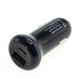 OTB chargeur voiture compact 2 ports USB-C et USB avec USB-PD 30W pour charge rapide