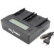 Chargeur double ChiliPower pour 2 batteries Panasonic DMW-BLC12 et DMW-BLC12PP - avec écran LCD - Image 2
