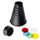 StudioKing Snoot conique SK-CS25 pour flash de studio avec nid d'abeille et filtres couleur - Image 1