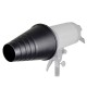 StudioKing Snoot conique SK-CS25 pour flash de studio avec nid d'abeille et filtres couleur - Image 2