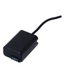 Batterie factice compatible avec Sony NP-FW50 avec connexion D-Tap pour alimentation externe