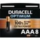 Duracell Optimum piles alcalines AAA - pack de 8 piles haute performance - Image 2