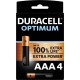 Duracell Optimum piles alcalines AAA 1,5V - pack de 4 - Image 2