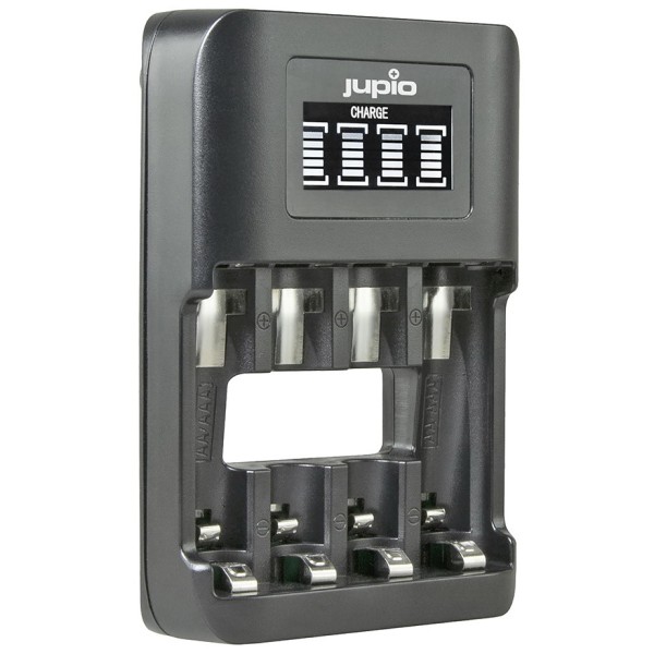 Jupio chargeur de batteries AA/AAA USB ultra rapide 4 emplacements