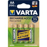 Varta AA piles rechargeables recyclées 2100mAh - 4 pièces
