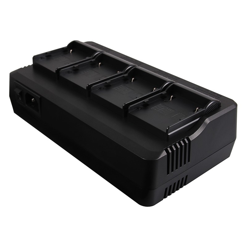 Professionele oplader voor 4 accu's Canon BP-A30, BP-A60, BP-A90