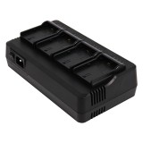 Chargeur professionnel pour 4 batteries compatible avec Canon LP-E6, LP-E6N, LP-E6P