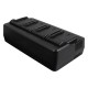 Chargeur professionnel 4 batteries compatible avec Panasonic VW-VBD29, VW-VBD58, VW-VBD78 - Image 2
