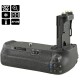 Jupio poignée d'alimentation pour Canon EOS 70D, Canon EOS 80D et Canon EOS 90D avec télécommande infrarouge - Image 2