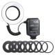 Godox Macro Ringflitser ML-150II - flash annulaire macro pour photographie professionnelle avec 8 bagues d'adaptation - Image 8
