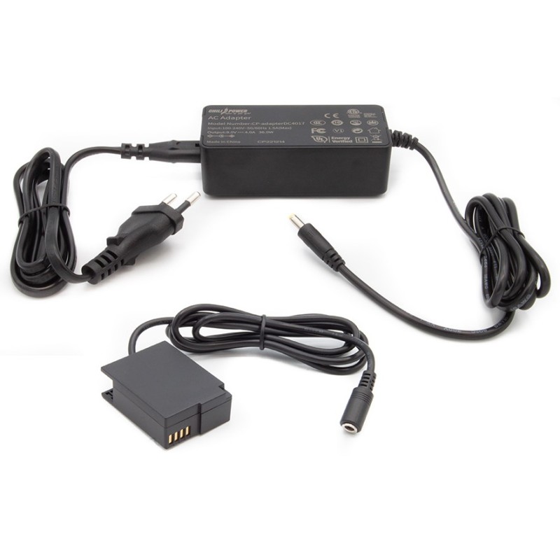 ChiliPower Netadapter DR-BLC12 voor Panasonic - plus DMW-BLC12 dummy accu - Adapter Kit