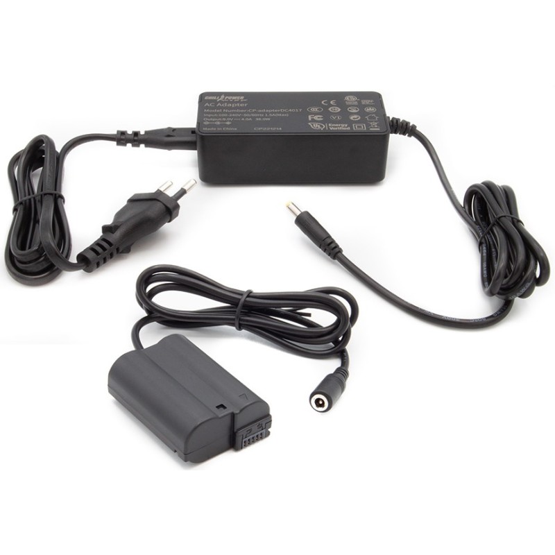 ChiliPower Netadapter EP-5B voor Nikon - plus EN-EL15 dummy accu - Adapter Kit