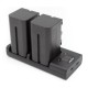 ChiliPower NP-F750 Sony USB Duo Kit - Ensemble de batteries pour caméra avec chargeur double USB - Image 3