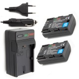 ChiliPower 2 x LP-E6NH batteries pour Canon - inclus chargeur et chargeur voiture