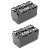 ChiliPower NP-F750 batterie pour Sony - 4400mAh - pack de 2