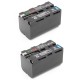 ChiliPower 2 x NP-F750 batteries pour Sony - avec chargeur et chargeur voiture - Image 2