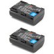 ChiliPower 2 x LP-E6NH batteries pour Canon - inclus chargeur et chargeur voiture - Image 2