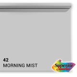 Superior papier de fond 42 Morning Mist 1,35 x 11m - blanc pastel professionnel