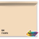Superior papier de fond 64 Fawn beige sable 1,35 x 11m - qualité professionnelle