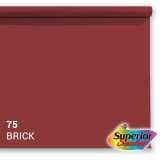 Superior papier de fond 75 Brick 1,35 x 11m - Couleur terracotta professionnelle