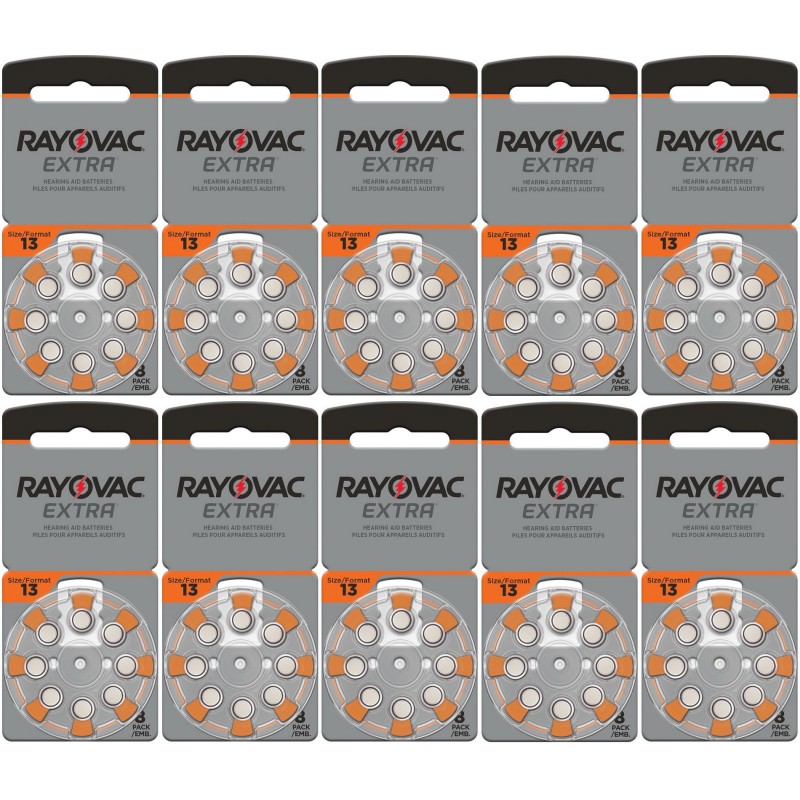 Rayovac gehoorapparaat batterijen Type 13 (oranje) - 10 x 8 stuks