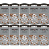 Rayovac piles pour appareils auditifs type 312 (marron) - pack de 80 piles