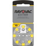 Rayovac piles auditives type 10 (jaune) pack de 8