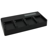 Chargeur rapide pour 4 batteries compatible avec Sony série L (NP-F550, NP-F750, NP-F960, NP-F970)