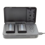 ChiliPower Powercase pour Sony NP-FW50 - chargeur double, powerbank et boîtier de rangement en 1