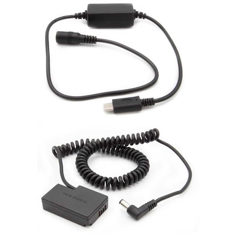 Dummy accu USB-C adapterset DR-E18 voor o.a. Canon EOS 750D, EOS 760D, EOS 800D, EOS R8, EOS R100