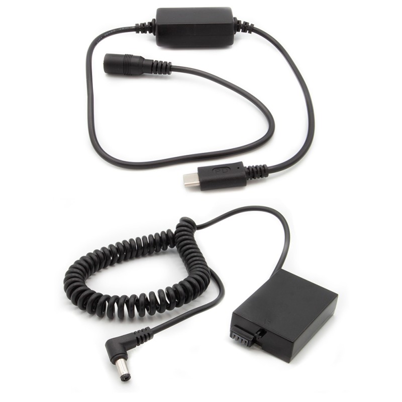 Dummy accu USB-C adapterset accutype Canon LP-E8