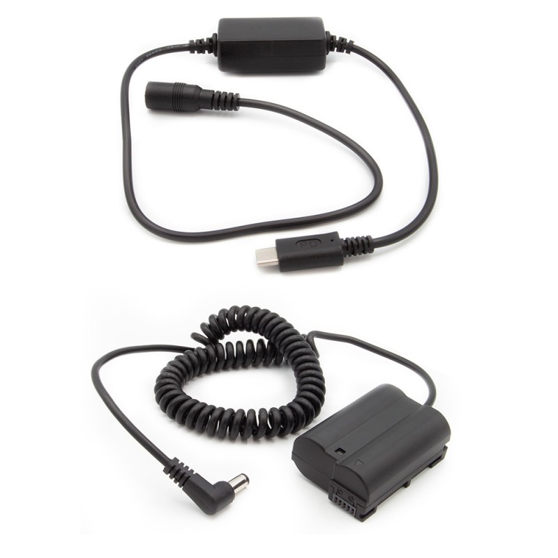 Dummy accu USB-C adapterset accutype Nikon EN-EL15