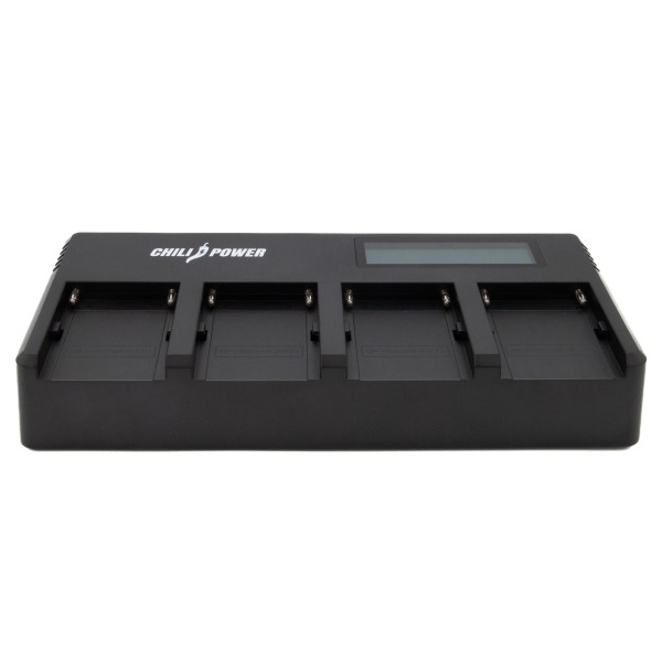 Patona ChiliPower chargeur rapide pour 4 batteries Sony série L (NP-F550, NP-F570, NP-F750, NP-F960, NP-F970)