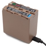 ChiliPower NP-F970 batterie 11000mAh avec USB-C entrée/sortie et USB-A sortie pour Sony