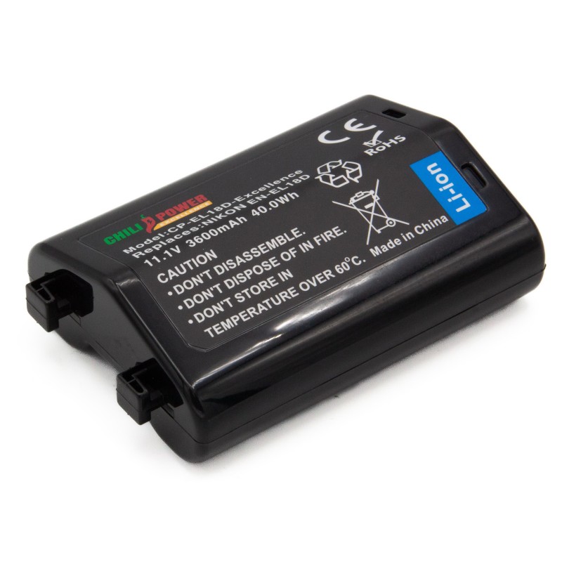 ChiliPower Excellence Nikon EN-EL18D accu - 3600mAh