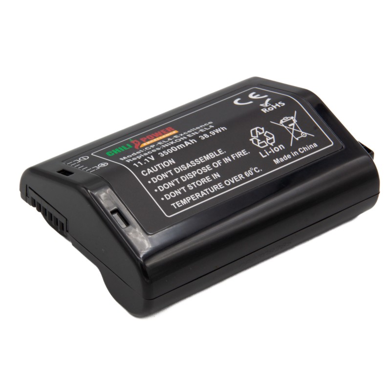 ChiliPower EN-EL4 accu voor Nikon - Excellence - 3500mAh