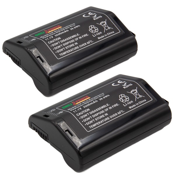 ChiliPower EN-EL4 batterie pour Nikon - Excellence - 3500mAh - pack de 2