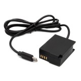 ChiliPower DR-BLC12 batterie factice avec adaptateur USB-C pour Panasonic DMW-BLC12