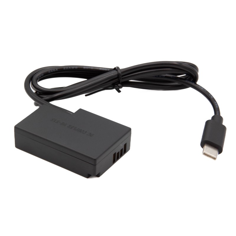 ChiliPower DR-E17 dummy accu USB-C adapterset voor o.a. Canon EOS M3, EOS M5, EOS M6 en EOS M6 II