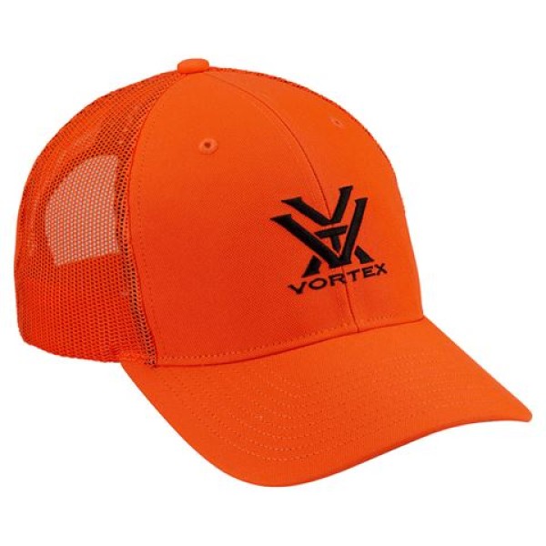 Vortex Cap Traditions - casquette orange respirante avec logo pour chasse et activités outdoor